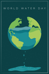 world water day invitation card