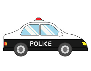 パトカー　警察　ベクターイラスト