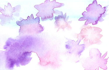 abstract background watercolor spots purple color
