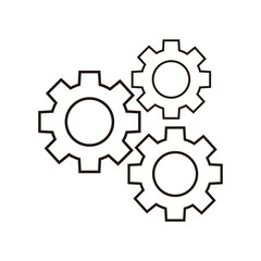 gear icon set vector illustration symbol