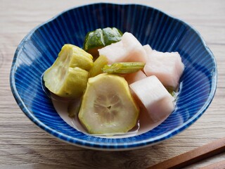 오이와 무 피클, 음식, 반찬