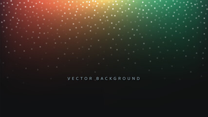 Abstract dark gradient background with falling confetti.