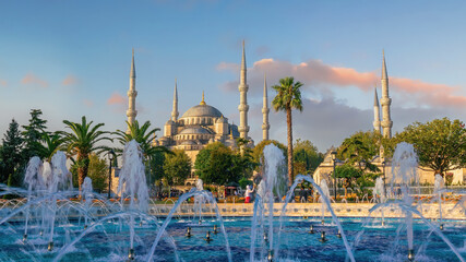 The Sultanahmet Mosque (Blue Mosque) in Istanbul, Turkey