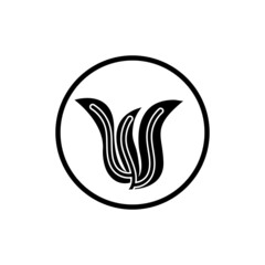 seaweed and seafood logo and icon vector