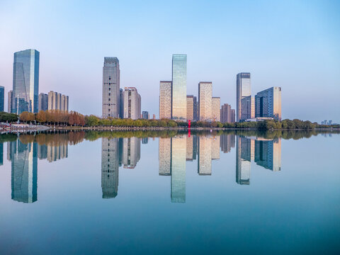 buildings and refelctions
