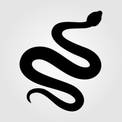 Obraz premium Snake icon, isolated on white background. Vector illustration