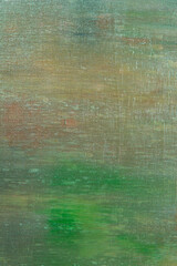 Obraz premium abstract colored creative background - rough linen canvas unevenly covered with multi-colored primers, reflections of light. Toning, blurring, selective focus. Temporary object.