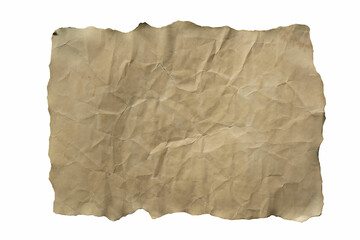 old parchment paper texture on white background