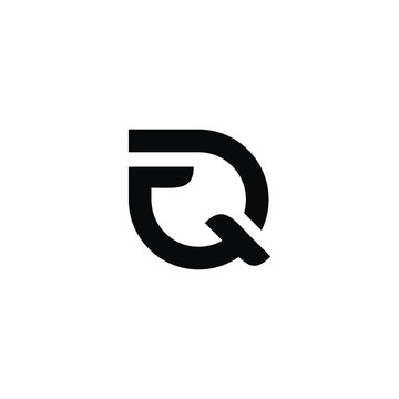 F Q FQ QF monogram logo initial letter designs