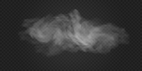 White fog effect, translucent smoke. On a dark background.