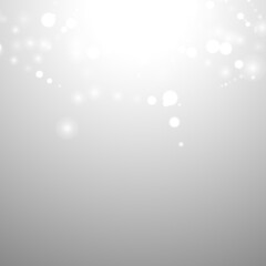 silver background bokeh bling snow flake confetti