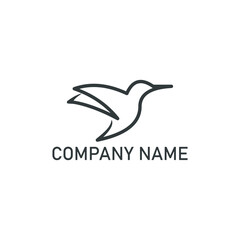 bird logo design vector template