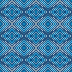 Japanese Tribal Diamond Vector Seamless Pattern