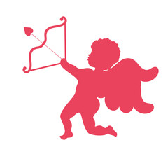 Obraz na płótnie Canvas Cupid with bow and arrow.