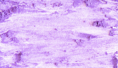 Obraz premium Colored powder on a white background. Purple eyeshadows are scattered and smeared, makeup. Holi Colorful festival of colored paints powders and dust. A holiday of bright colors to entertain people.