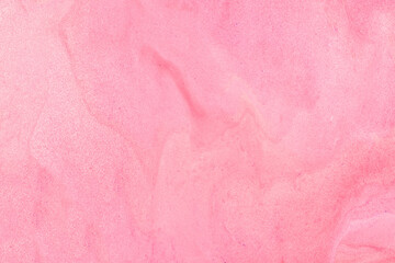 Abstract fluid art background light pink colors. Liquid marble. Acrylic painting on canvas with rose shiny gradient.