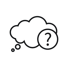Question icon design for graphic and web. vector illustration