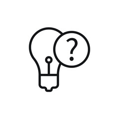 Question icon design for graphic and web. vector illustration