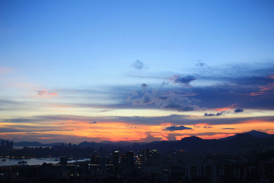 Sunset In Kwun Tong District