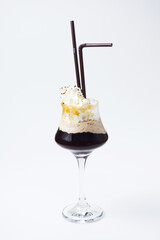 ice cream in glass