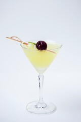 martini cocktail with olives