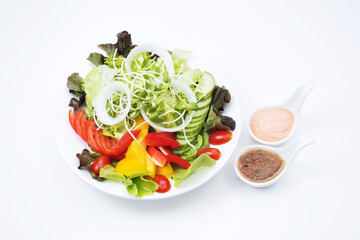 salad with vegetables and cheese