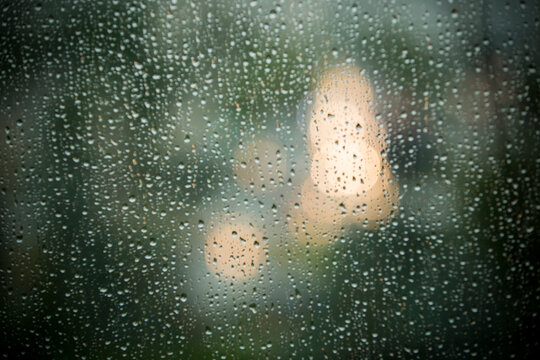 rain drops on the window