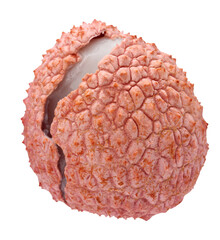 lychee isolated on a white background with a clipping path.