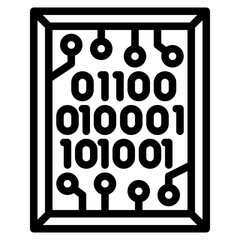 digital outline style icon