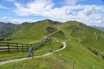 Mountainbike Strecke auf dem Schattberg / Österreich