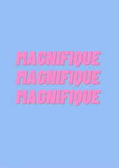 Magnifique typography design 
