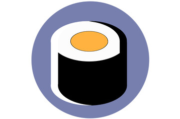 Roll Isolated Vector Illustration which can be easily Download