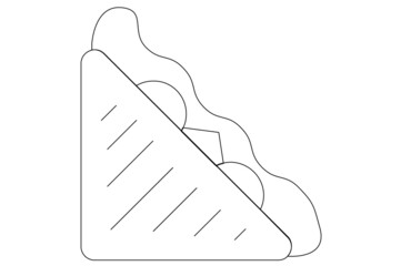 Sandwich Isolated Vector Illustration which can be easily Download