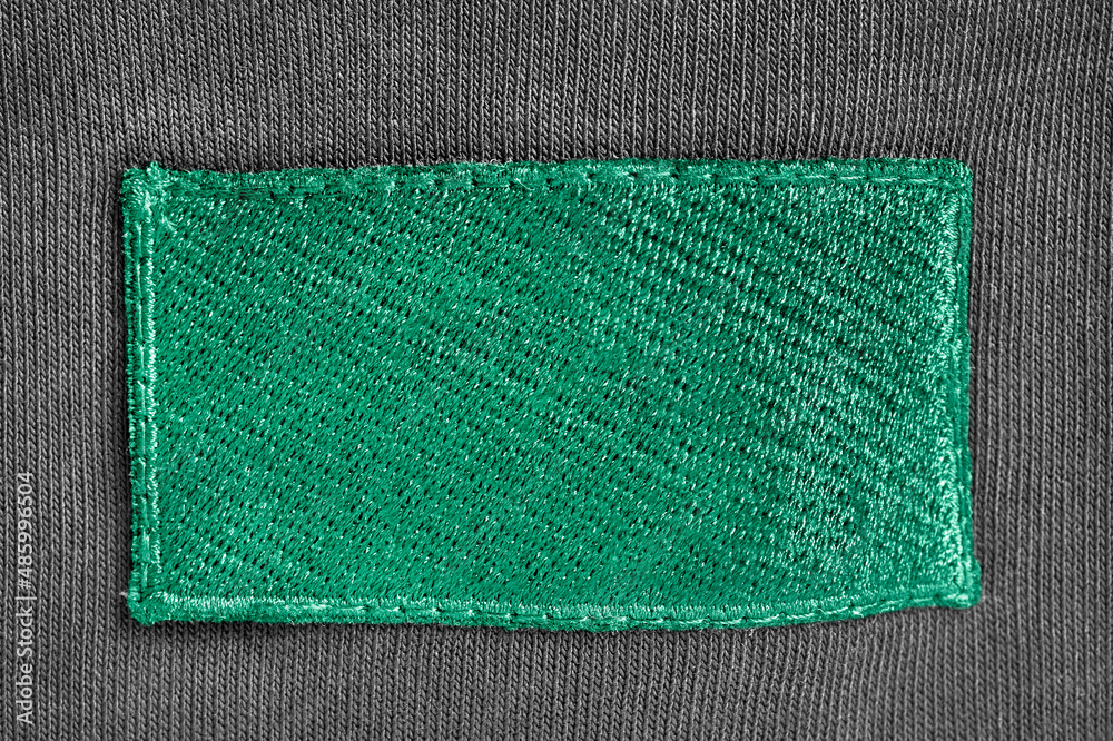 Sticker Green textile patch