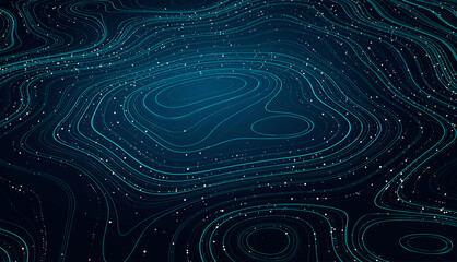 Abstract flowing lines background for your design project. Vector illustration. Wallpaper. Futuristic background. Business.