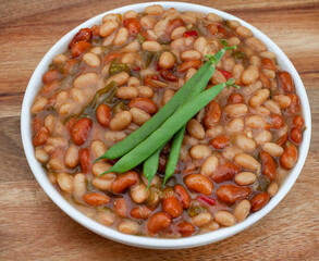 Three bean salad. A popular South African side dish