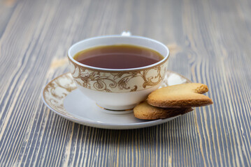 cup of tea and cookies