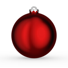 Christmas balls isolated on white background