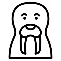Walrus Icon Illustration