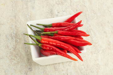 Hot and spicy chili pepper