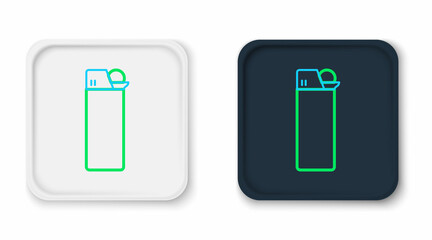 Line Lighter icon isolated on white background. Colorful outline concept. Vector