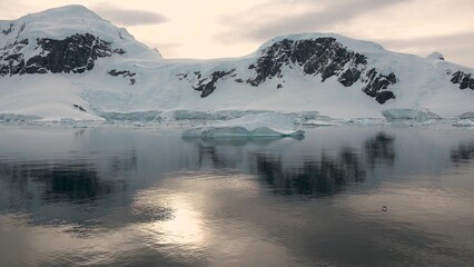 Beauty of nature. Melting ice in the Antarctic. Global warming and climate change. Let's save the...