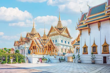 Fototapeten Großer Palast in der Stadt Bangkok, Thailand © Stockbym
