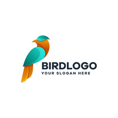 Bird Gradient Illustration Logo