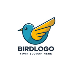 Obraz premium Modern Bird Illustration Logo