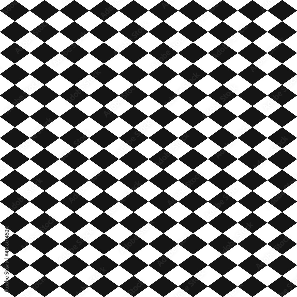 Poster Diagonal rhombs checker pattern. Vector.
