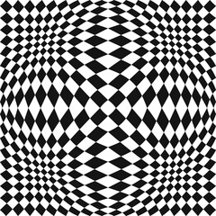 Checker convex pattern. Vector seamless abstract and checkered pattern.