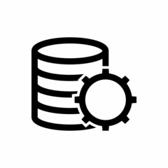 database setting icon vector