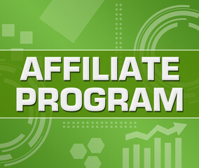 Affiliate Program Green Technology Background Square 