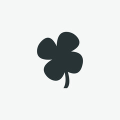 Fototapeta na wymiar Four leaf clover icon vector isolated. Patrick, plant symbol